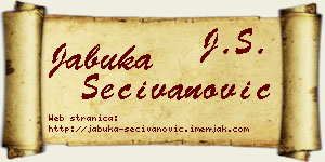 Jabuka Sečivanović vizit kartica